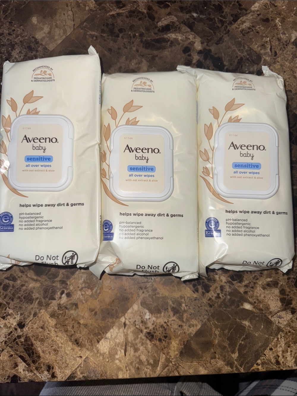 Aveeno Baby Sensitive All Over Wipes - with Oat & Aloe 3 Pack